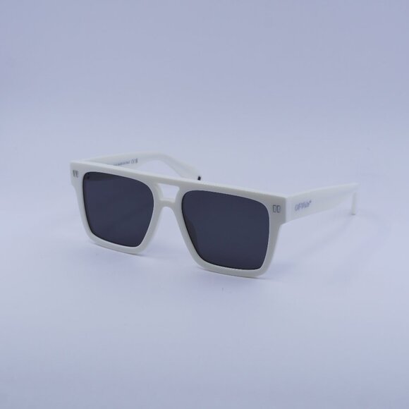 Off-White OERI133 SPRINGFIELD 0107 Sunglasses White Square Frame, Grey Lenses main image 6